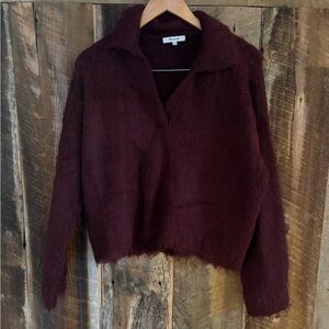 Madewell Fuzzy Collared Sweater
